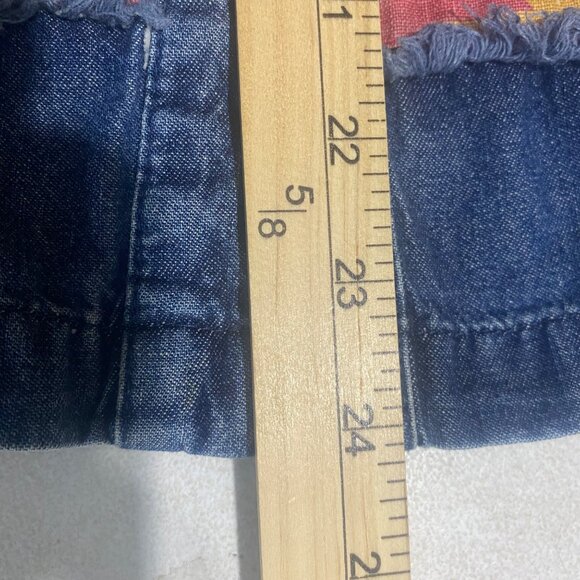 Vintage TY Wear Denim Button-Up‎ Jacket Womens XL Embroidered Aztec Western - Picture 9 of 13
